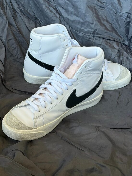 Nike Other - Nike White & Black High-Top Sneakers